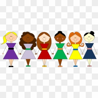 Clip Art Freeuse Library Collection Of Group Girls - Moms Group Clip Art, HD Png Download