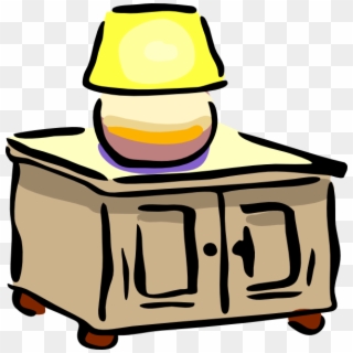 Dresser With Lamp Svg Clip Arts 594 X 600 Px, HD Png Download