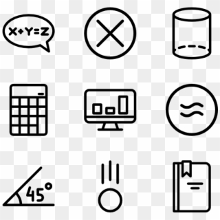 Math Symbols - Mathematics Icon, HD Png Download