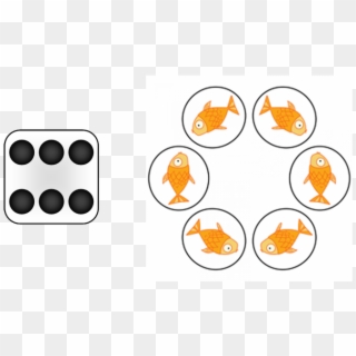 Early Numeracy Same But Different Math Dice Fish - Circle, HD Png Download