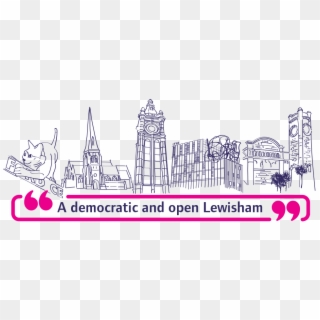 Lewisham Democracy Review - Clock Tower, HD Png Download