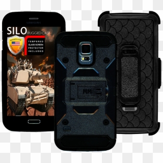 Samsung Galaxy S5 Mm Silo Rugged Case Black - Smartphone, HD Png Download