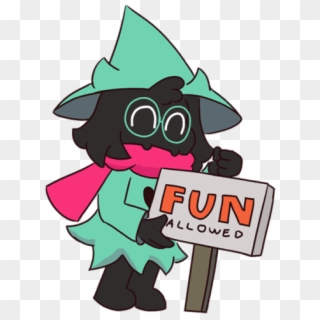 0n Fun Allowed Cartoon Fictional Character Illustration - Ralsei Fun Allowed, HD Png Download