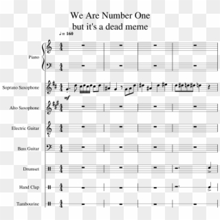 We Are Number One - Sheet Music, HD Png Download