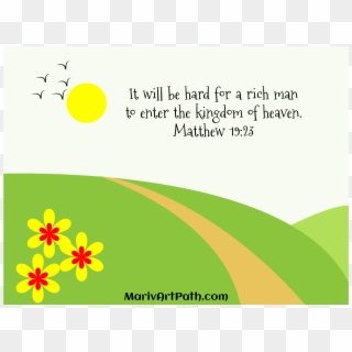 It Will Be Hard For A Rich Man To Enter The Kingdom - African Daisy, HD Png Download