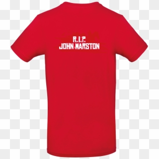 R - I - P - John Marston T-shirt B&c Exact 190 - Red, HD Png Download