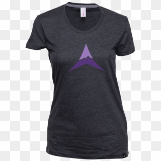 Aspinwall Great Divide Womens T Shirt Charcoal 4 - Triangle, HD Png Download