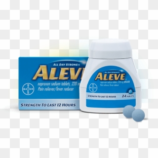 Aleve Caplets For Pain Relief - Aleve Dose, HD Png Download