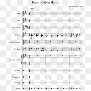 Calvin Harris Sheet Music For Piano, Voice, Alto Saxophone, - Paper, HD Png Download
