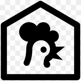 Svg Freeuse Download Farm House Icon Free Download - Poulailler Icone, HD Png Download