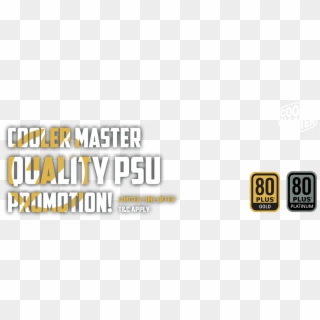 Cooler Master Provide Their The Most Reliable Power - 80 Plus Gold, HD Png Download