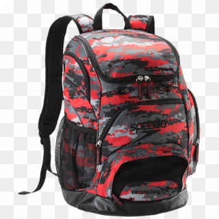 Speedo Teamster Red Alert Printed 35l Backpack 7752014 - Speedo Teamster 35l Backpack, HD Png Download
