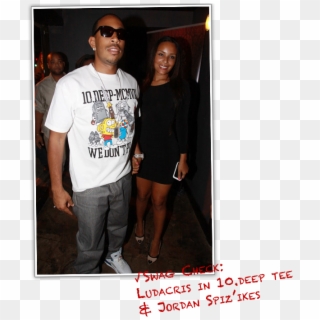 Ludacris Was Seen With His Main Squeeze Rocking The - Photo Caption, HD Png Download