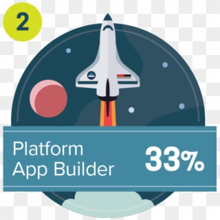 77% Of Professionals Working Within The Salesforce - Rocket, HD Png Download