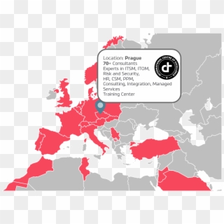 Centre Of Excellence Servicenow Devoteam - Mapa Das Religiões Na Europa, HD Png Download
