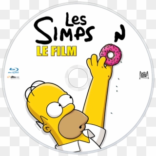 The Simpsons Movie Bluray Disc Image - Los Simpson La Pelicula Blu Ray, HD Png Download