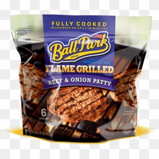 Ball Park Fully Cooked Frozen Flame Grilled Beef Onion - Ball Park Franks, HD Png Download