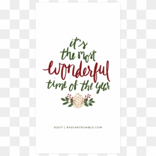 Christmas Its The Most Wonderful Time Of The Year Free - Christmas It's The Most Wonderful Time, HD Png Download