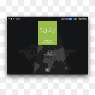World Clock Pro Stonehenge - World Map, HD Png Download