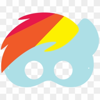 My Little Pony Mask Template Printables 127055 - Rainbow Dash Printable Mask, HD Png Download