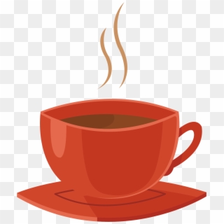 Vector Red Cup Of Coffee - Xicara Vermelha Png, Transparent Png