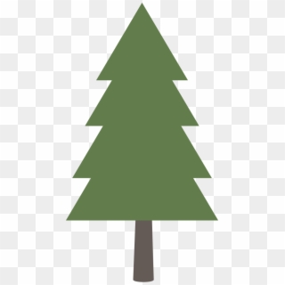 Clipart Trees Woodland - Christmas Tree Shape Vector, HD Png Download