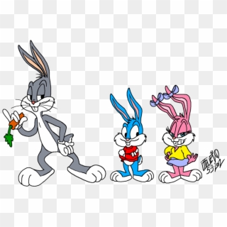 The Bunnys By - Babs Bunny And Bugs Bunny, HD Png Download