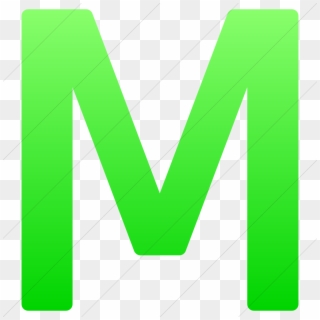 Neon Green Letter M - Letter M Neon Green, HD Png Download