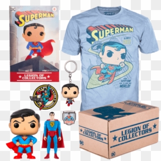 14631 Dc Superman Subscriptionbox Glam Funkoshop - Legion Of Collectors Superman, HD Png Download