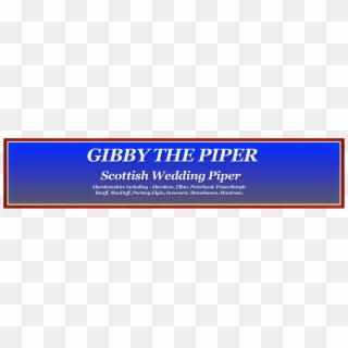 Gibby The Piper Scottish Wedding Piper Aberdeenshire - Godfather, HD Png Download