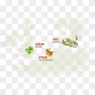 Kids Themeparks 02 Intro Map - Graphic Design, HD Png Download