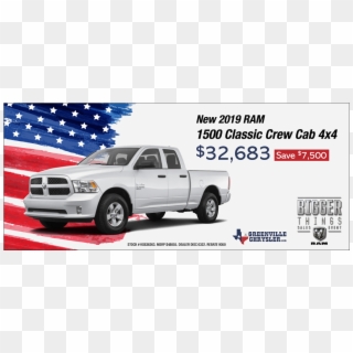 2019 Ram 1500 Classic Crew Cab - Dodge Dakota, HD Png Download