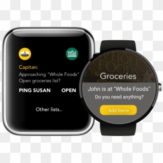 Shopping List Apple Watch App - Geolocation Shopping App, HD Png Download