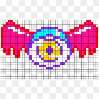 Creepy Eye Perler Bead Pattern / Bead Sprite - Pixel Art Emoji, HD Png Download