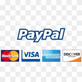 Pay With Paypal Logo - Paypal Visa Mastercard American Express Discover, HD Png Download