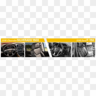 2018 Chevrolet Silverado 1500 Vs 2018 Ford F-150 Interior - Ford Mondeo, HD Png Download