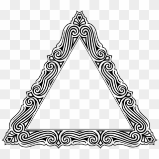 Ornate Door Hinge Clipart Icon Png - Ornate Triangle, Transparent Png