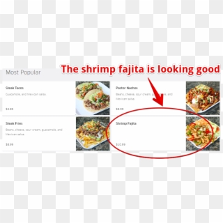 3) Search Through Their Menu And Click On The Food - Uber Eats Menu, HD Png Download