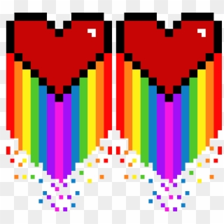 2 Pixel Flying Hearts - Health Hearts Video Game, HD Png Download