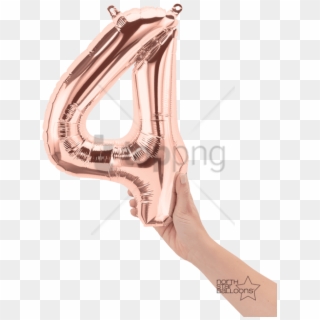 Free Png 14 Birthday Balloons Rose Gold Png Image With - Helium Ballon 14, Transparent Png