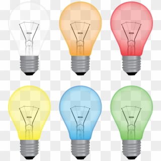 Bulb Lamp Fluorescent - Ampul Açık Kapalı Png, Transparent Png