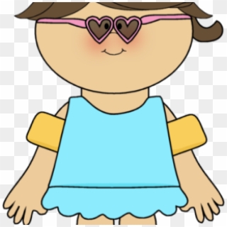 Kids Summer Clipart Girl Wearing Sunglasses Pinterest - Clip Art, HD Png Download