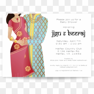 Indian Baby Shower Invitation - Baby Shower Invitation Card India, HD Png Download