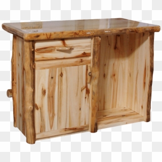 Aspen Log Deluxe Bar - End Table, HD Png Download