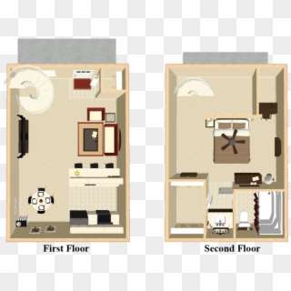 Riverside Mezzanine Apartment Rental - Ikea Floor Plan Small Apartment, HD Png Download