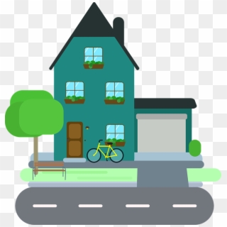 Home Cottage Residence Family Free Vector Graphic - Residence Clipart, HD Png Download
