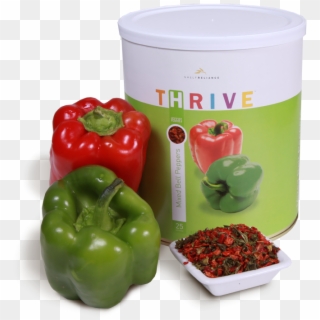 Freeze Dried Red & Green Bell Peppers Also Sold Separately, - Green Bell Pepper, HD Png Download