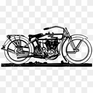 Clip Freeuse Stock Motorbike Png Moto Pinterest Helmets - Vintage Harley Davidson Motorcycle Clipart, Transparent Png