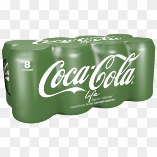 Coca-cola Life Can Pack 8 X 330ml - Coca Cola, HD Png Download