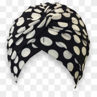 Black And White Spot Shower Turban - Beanie, HD Png Download
